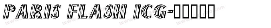 Paris Flash ICG字体转换
